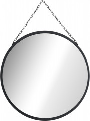 Oglindă de perete Ø 50 cm | negru č.1