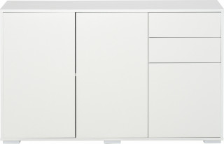 Dulap cu 2 sertare 117x36x74 cm | alb č.2