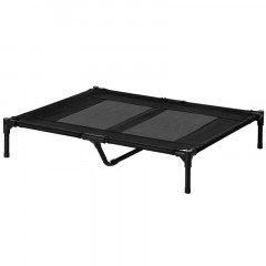 Șezlong pentru câini 92x76x18 cm | negru č.2