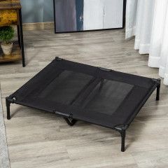 Șezlong pentru câini 92x76x18 cm | negru č.1