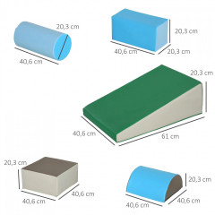 Cărămizi din spumă pentru construcții | set de 5 bucăți č.2