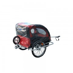 Copertină impermeabilă pe remorca de bicicletă, pentru 2 copii č.2