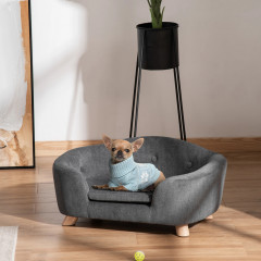 Canapea pentru animale de companie 70x47x30 cm | gri închis č.1