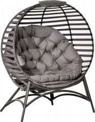 Fotoliu lounge oval 118x75x139cm | maro nisip č.1