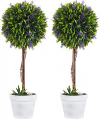 Lavanda artificiala 60 cm 2 bucăți | verde č.1