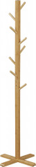 Cuier din bambus cu 8 cârlige 49.5x49.5x178 cm | culoare naturală č.1