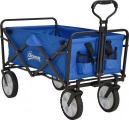 Cărucior manual pliabil pentru grădină 93 x 49 x 75-100 cm | albastru închis č.1