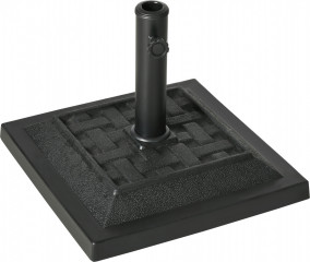 Suport pentru umbrelă de soare, pentru diametrul barei Ø32/38/48 mm negru | 44 x 44 x 33 cm č.1