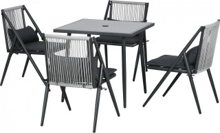 Mobilier de grădină 1+4 | gri închis č.1
