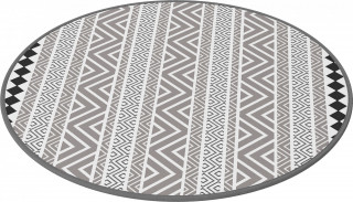 Covor de exterior rotund 180 cm | gri + negru č.2