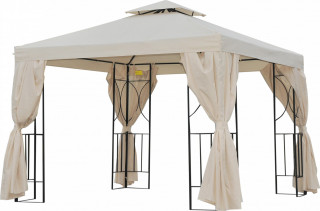 Foișor de grădină 3 x 3 m | crem