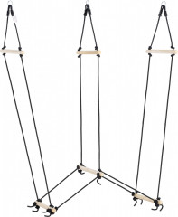 Scară de funie pentru copii 88 x 40 x 165 cm | culoare naturală č.1