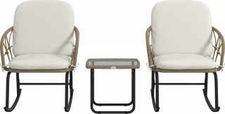 Set mobilier de grădină din 3 piese | crem č.1