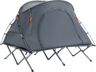 Set de camping cu cort și pat 200x146x159 cm | gri č.1