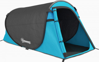 Cort de camping ușor 220x108x110 cm | albastru + gri č.1