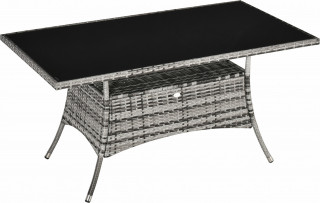 Masă de grădină 150x85x74 cm | gri + negru č.1