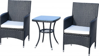 Mobilier de balcon pentru 2 persoane | negru č.1