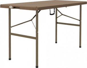 Masă de camping pliabilă 122 x 60 x 73 cm | maro č.1