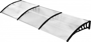 Copertină pentru ușa de intrare 90 x 295 cm | alb + negru č.1