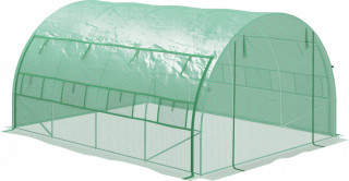 Seră tip tunel cu folie 3,97x3x2 m | verde č.1