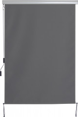 Marchiză verticală pentru balcon cu manivelă 140x250 cm | gri închis č.1