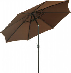 Umbrelă de soare cu manivelă Ø2,95 x 2,5 m | maro č.1