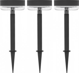 3 bucăți lumini solare 39,5 cm | negru č.1