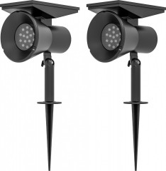 2 lămpi solare 38 cm | negru č.1