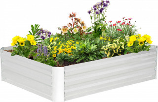 Strat înălțat din oțel galvanizat 120 x 90 x 30 cm | argintiu č.1