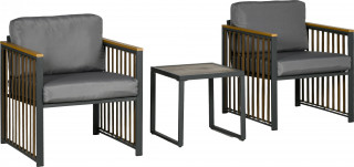 Set mobilier de grădină din 3 piese | gri č.1