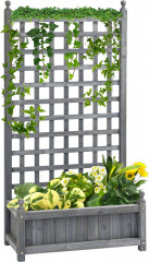 Jardinieră pentru plante cățărătoare 64x28x120 cm | gri deschis č.1