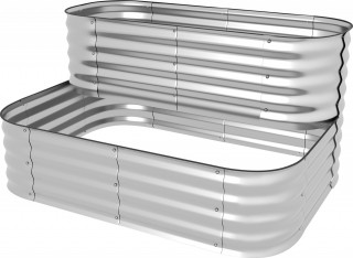 Raft pentru flori 118x45x30 cm | argintiu č.1