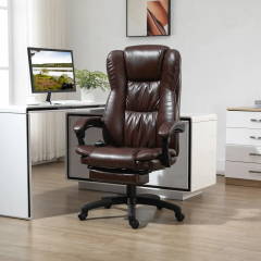 Fotoliu de masaj cu taburet extensibil 68,5 x 68,5 x 119-127 cm | maro č.1