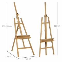Suport pentru pânză până la 120 cm | culoare naturală č.2