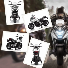 Motocicletă electrică pentru copii 3-6 ani | alb č.3