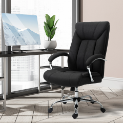 Scaun rotativ ergonomic 65x78x110-118 cm | negru