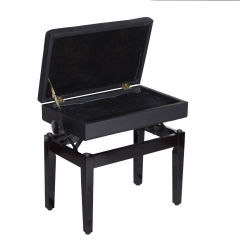Bancă pentru pian 54,5x33x48-58 cm | negru č.2