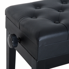Bancă pentru pian 54,5x33x48-58 cm | negru č.3