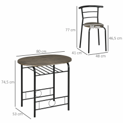 Set masă 1+2 | negru č.3