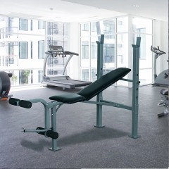 Bancă de fitness multifuncțională 165x68x114 cm | negru + argintiu č.1