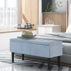 Bancă cu spațiu de depozitare 95 x 38 x 45 cm | albastru č.1