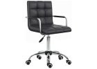 Scaun de birou pivotant 52,5x54x84-99 cm | negru č.3