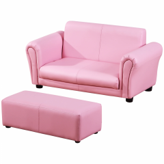 Canapea pentru copii, cu suport pentru picioare 83x42x41 cm | roz č.3