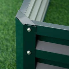 Strat înălțat din oțel 120x120x30 cm | verde č.3