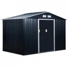 Magazie de grădină cu bază XL 277 x 191 x 192 cm | gri închis č.2