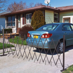 Grilaj extensibil tip foarfecă 35-300 cm | maro