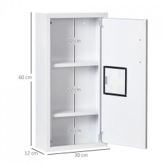 Trusă de prim ajutor cu închidere magnetică 40x15x53,5 cm | alb č.3
