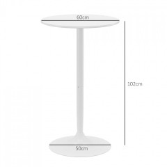 Masă bar înaltă Ø60 x 102 cm | alb č.3