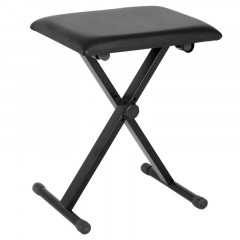 Taburet pentru pian 39x29x37-47cm| negru č.3