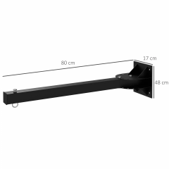 Suport de perete pentru sac de box până la 100 kg | negru č.3